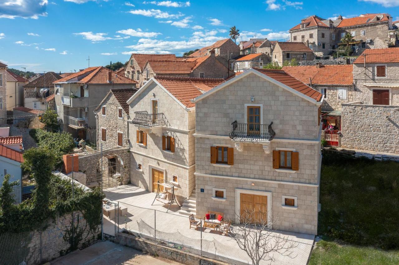 Luxury Stone Villa Nevija 2022 Private Villa Milna  Kültér fotó