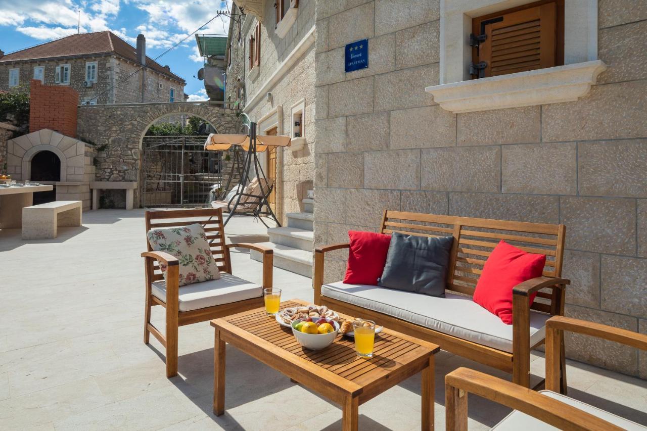 Luxury Stone Villa Nevija 2022 Private Villa Milna  Kültér fotó