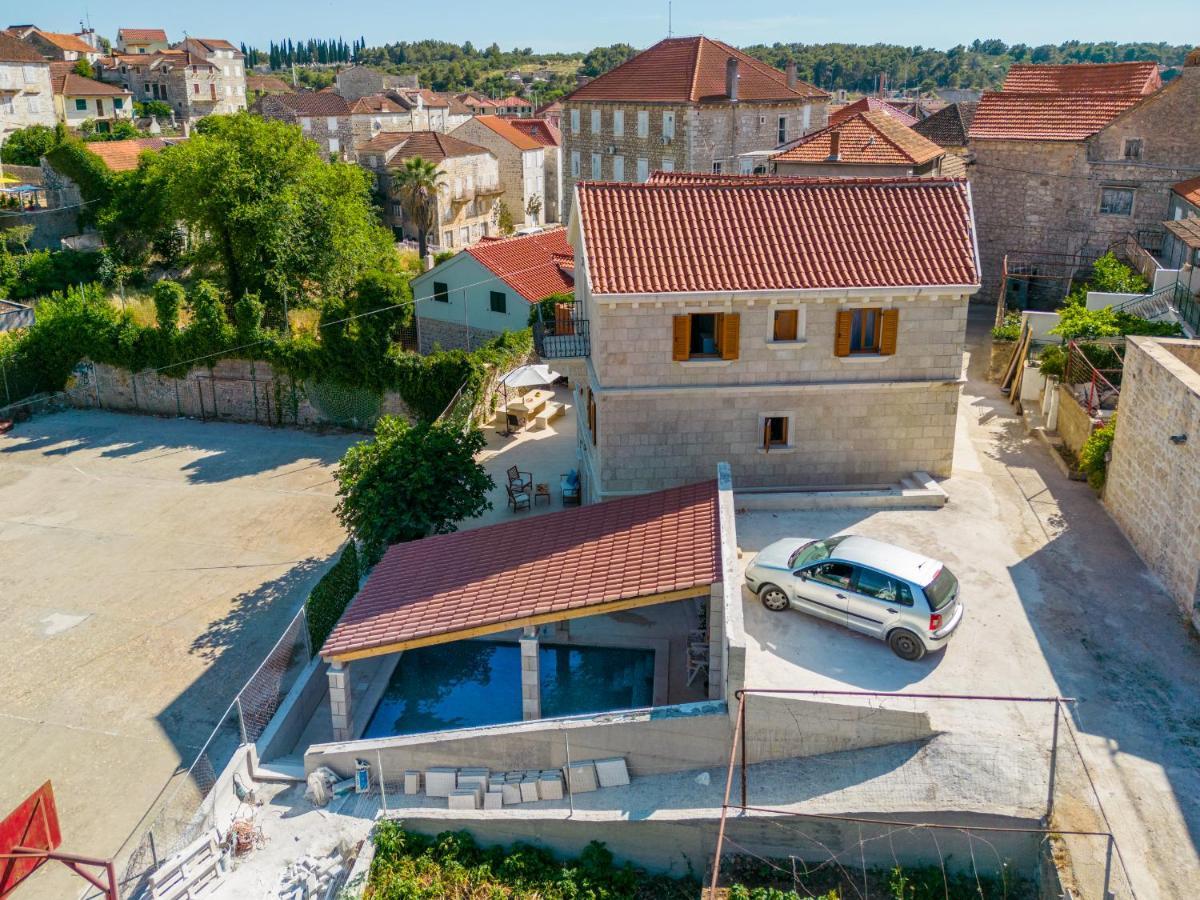 Luxury Stone Villa Nevija 2022 Private Villa Milna  Kültér fotó